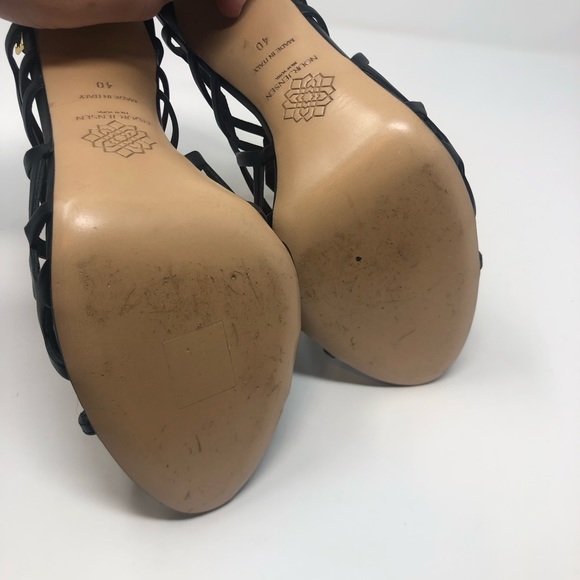 NOUR JENSEN Black Strappy Heels size 40 - Picture 8 of 10